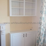 Custom Made Alcoves with built in TV Area by White Willow Furniture installed in Penarth South Wales